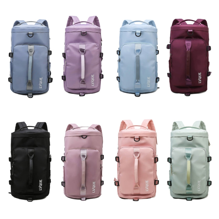 375 Large-capacity Waterproof and Wear-resistant Crossbody Travel Backpack(Fog Blue)