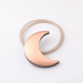 Metal Curtain Magnetic Buckle Tie Free Punch Moon Curtain Tie(Red  Bronze)