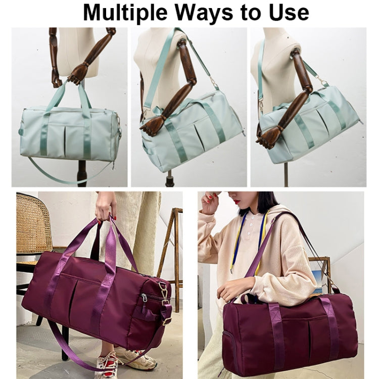 20200 Large Capacity Waterproof Sports Fitness Messenger Bag, Size: L (Dark Purple)