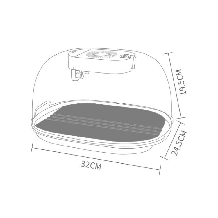 Frozen Food Quick Thaw Tray Thaw Plate(Gray)