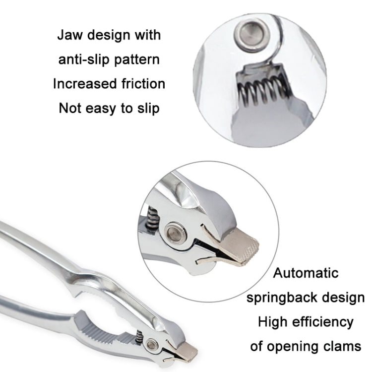 Zinc Alloy Clam Clamp Oyster Walnut Shell Opener(OPP Bag)