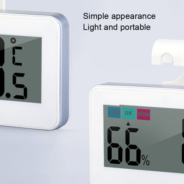 HT-6S Indoor Electron Temperature And Humidity Color Digital Display Mini Home Thermometer(Black)