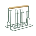 Household Glass Cup Upside-down Drain Rack Plant Rack(Green)