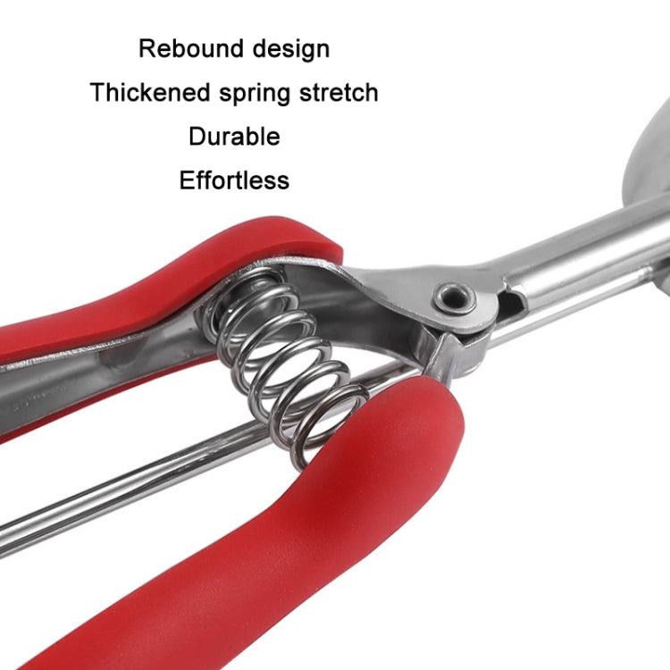 304 Stainless Steel Silicone Handle Ice Cream Scoop, Diameter 5cm