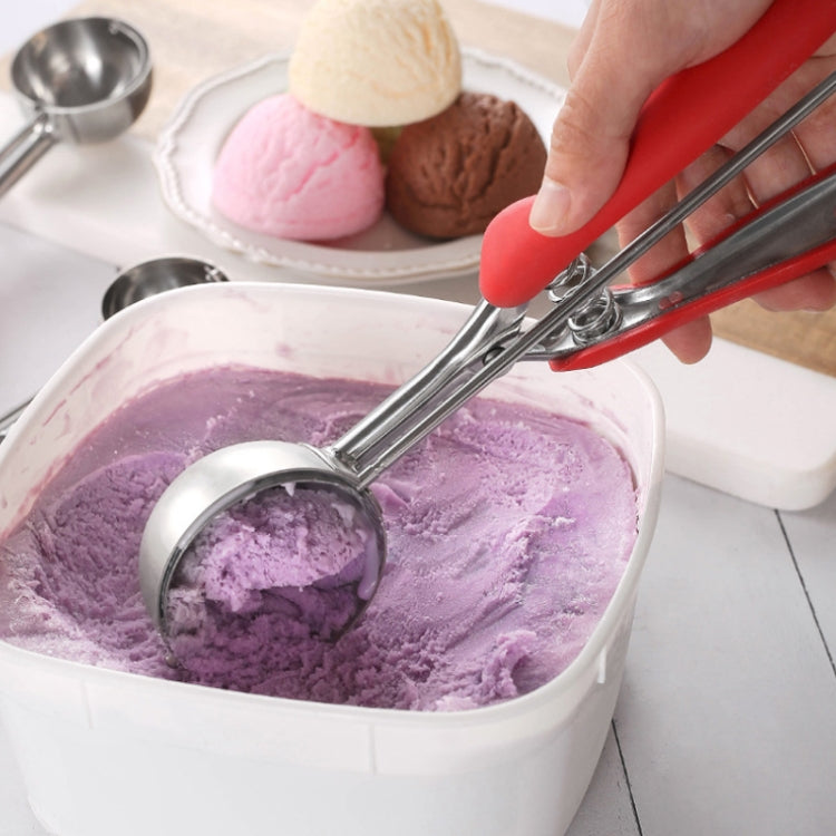 304 Stainless Steel Silicone Handle Ice Cream Scoop, Diameter 6cm