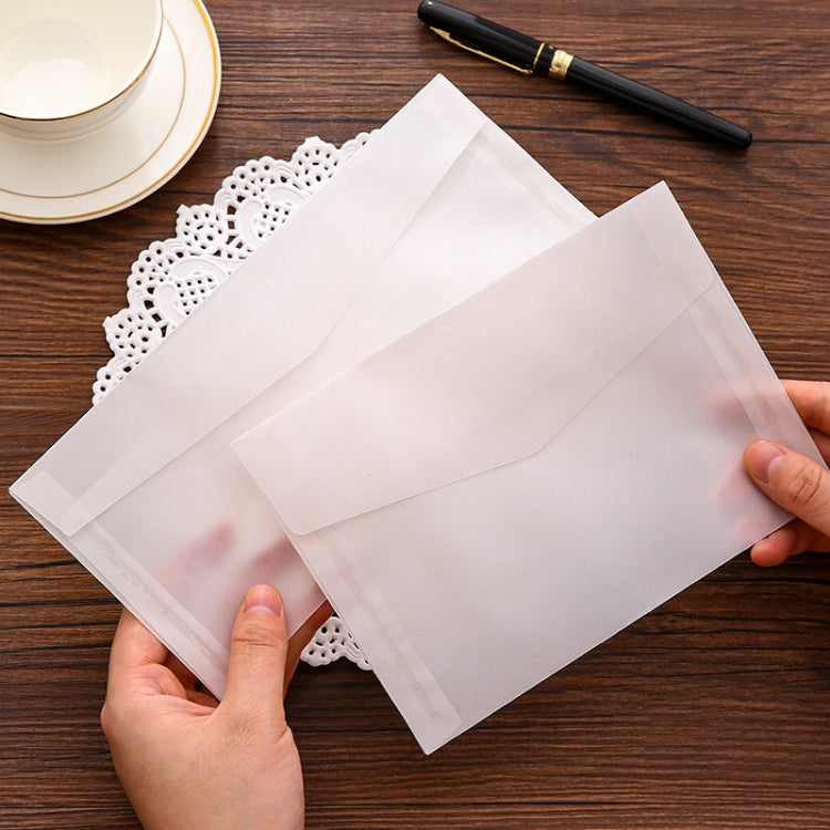 3 PCS Vintage Translucent Lacquer Sulfuric Paper Envelope(10.5x22cm)