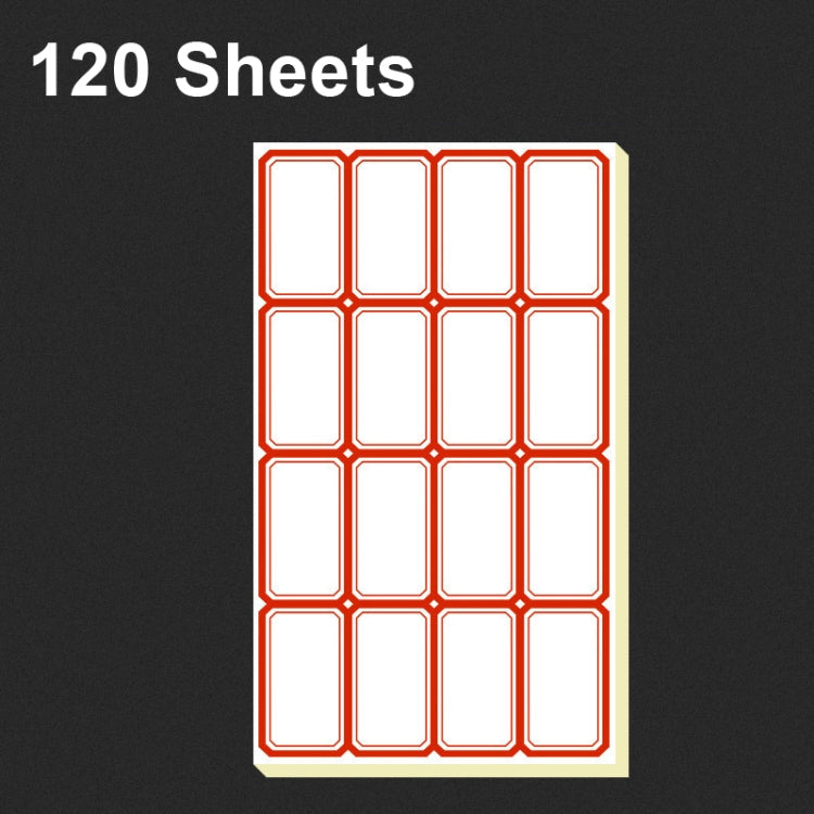 2 Bags Handwritten Self-adhesive Small Label Stickers, Specification: 4608 Red 50x28mm