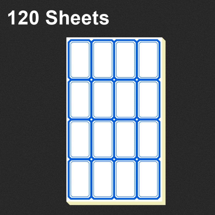 2 Bags Handwritten Self-adhesive Small Label Stickers, Specification: 4608 Blue 50x28mm