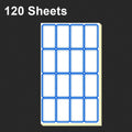 2 Bags Handwritten Self-adhesive Small Label Stickers, Specification: 4608 Blue 50x28mm