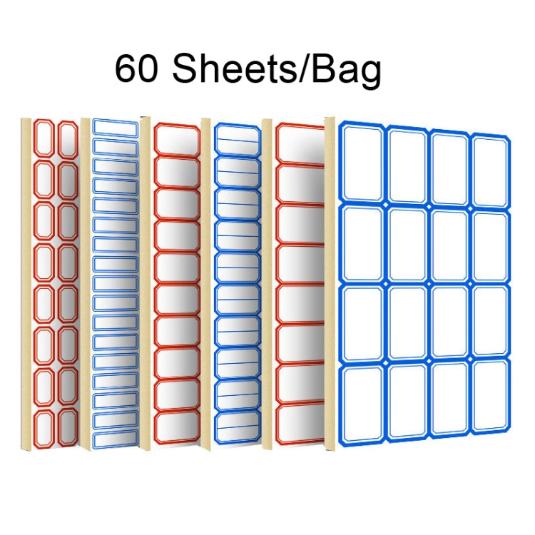2 Bags Handwritten Self-adhesive Small Label Stickers, Specification: 4625 Red 37x25mm