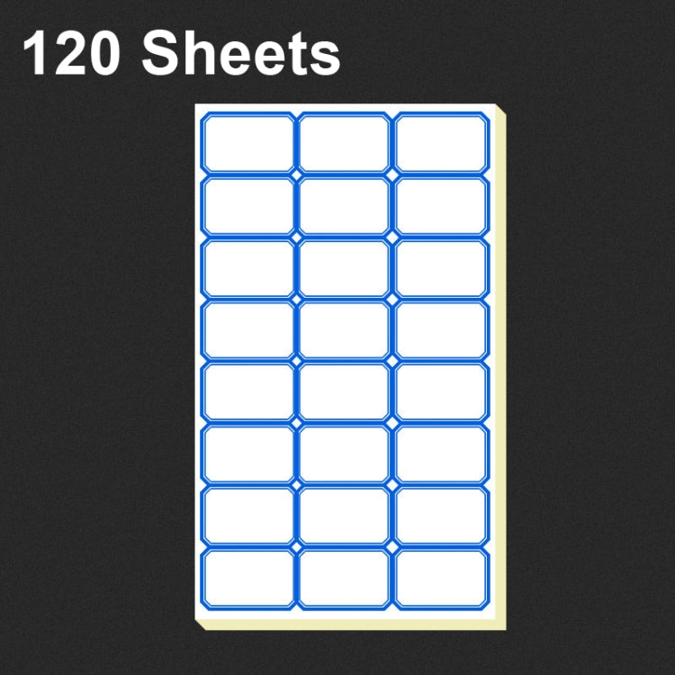 2 Bags Handwritten Self-adhesive Small Label Stickers, Specification: 4625 Blue 37x25mm
