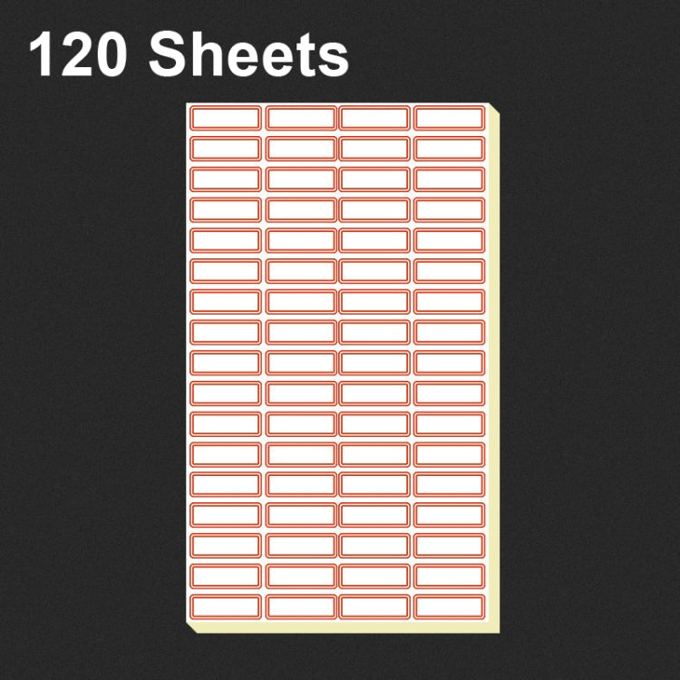 2 Bags Handwritten Self-adhesive Small Label Stickers, Specification: 4630 Red 30x12mm