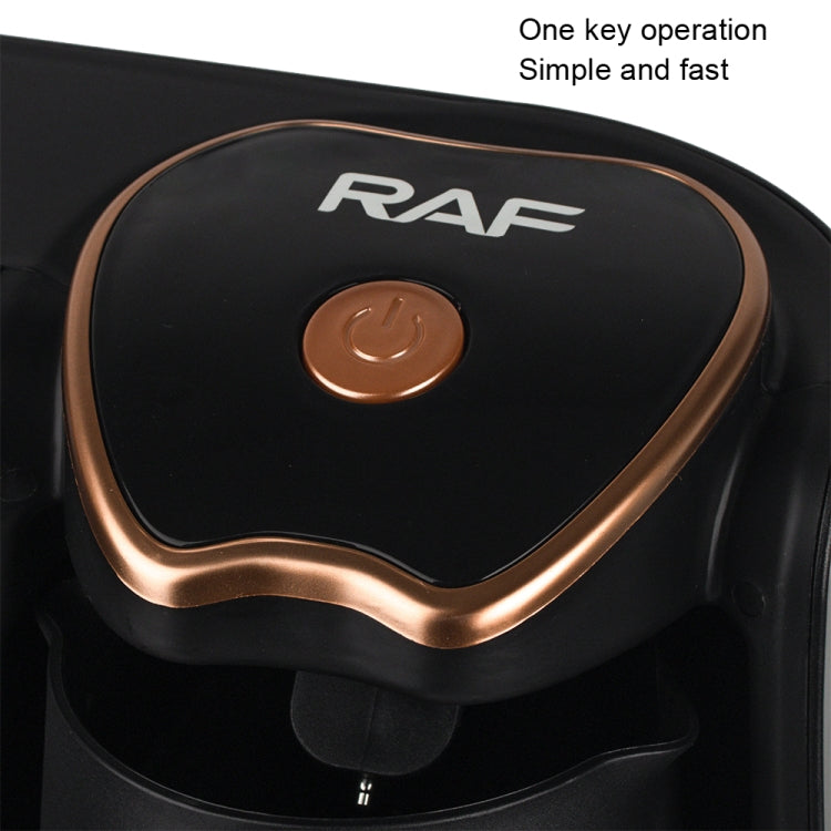 RAF R.109 Household Heating Coffee Pot Portable Office Coffee Tea Maker, EU Plug(Black Gold)