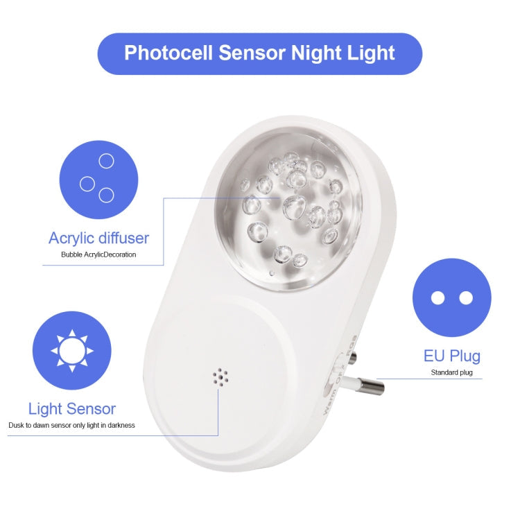 2 PCS Smart LED Light Control Night Light RGB Colorful Atmosphere Light with Sleeping Light(EU Plug)