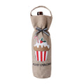 Christmas Decoration Supplies Tote Bottle Cover Champagne Red Wine Bag(Cake Style)