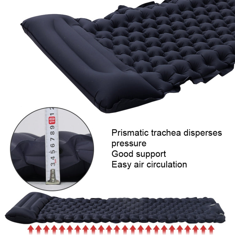 TPU Inflatable Sleeping Pad Camps Outdoor Waterproof Single Travel Cushion(Army Green)