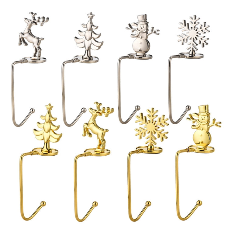 Christmas Decorative Hook Cartoon Christmas Hanger, Spec: Silver Deer