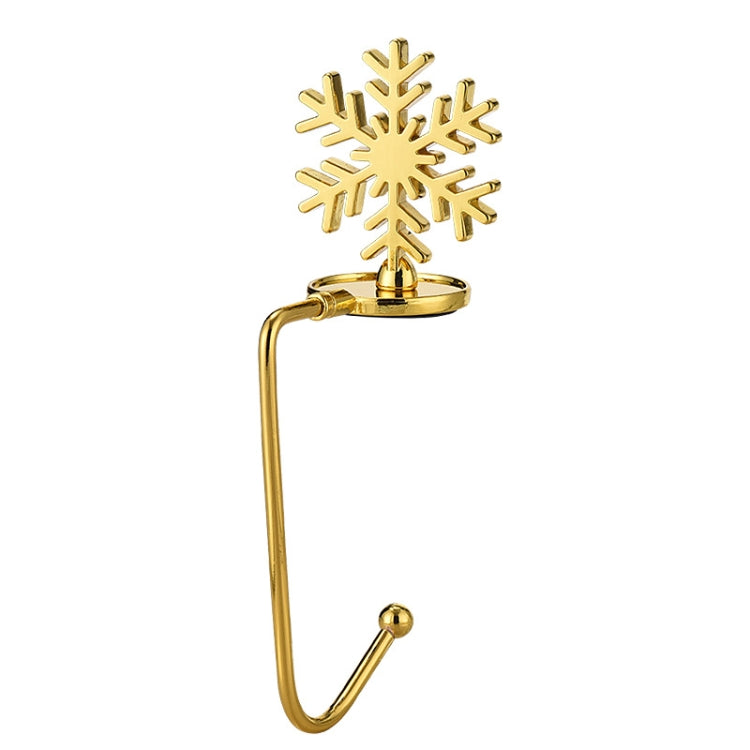 Christmas Decorative Hook Cartoon Christmas Hanger, Spec: Gold Snowflake