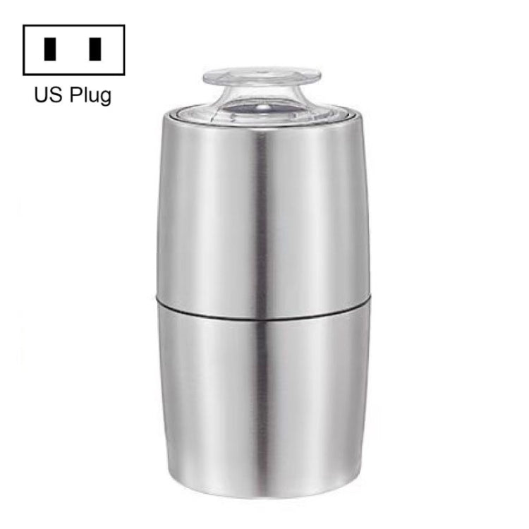 Household Electric Grinder Coffee Grain Mixer, Style: Stainless Steel Shell 50g US Plug