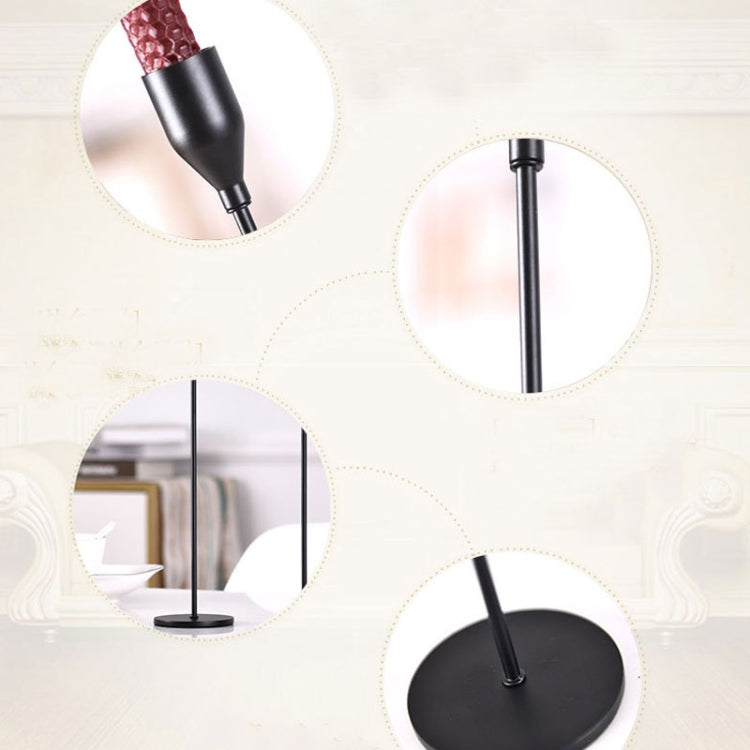 3 PCS / Set Home Decoration Wedding Wrought Iron Candle Holder, Style: Thin Bottom (Imitation Gold)