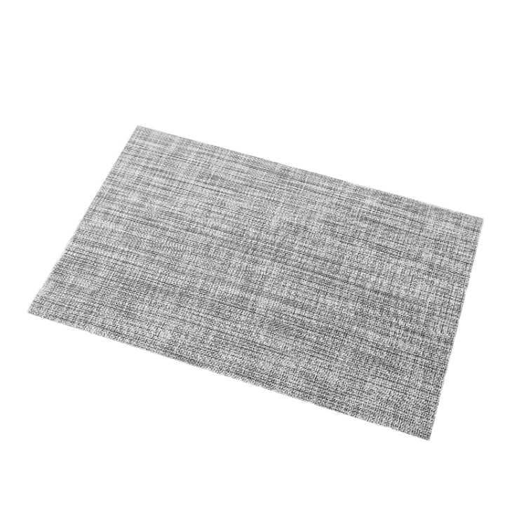 PVC Woven Antibacterial Mildew Proof Heat Insulation Coaster(Gray White)
