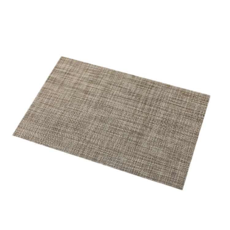 PVC Woven Antibacterial Mildew Proof Heat Insulation Coaster(Brown)