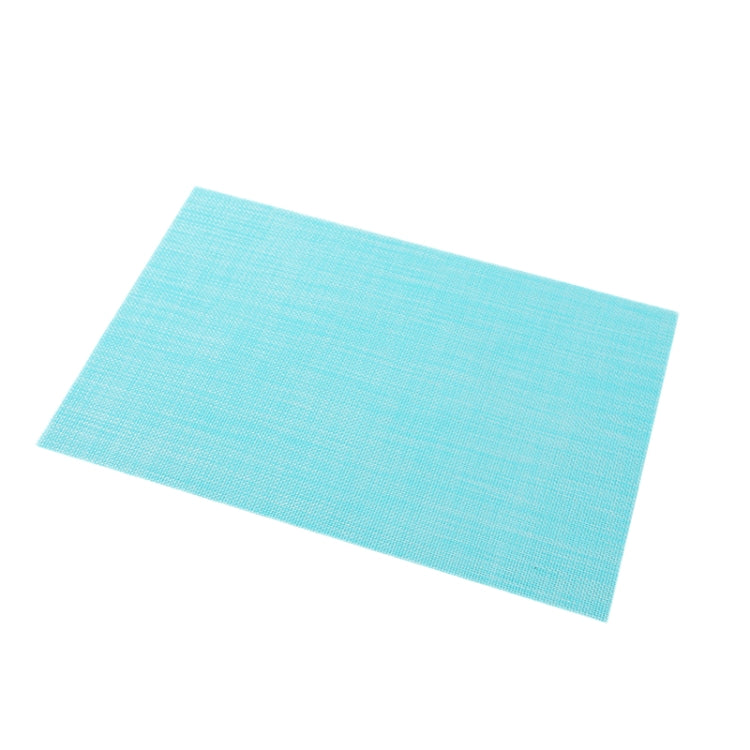 PVC Woven Antibacterial Mildew Proof Heat Insulation Coaster(Blue)