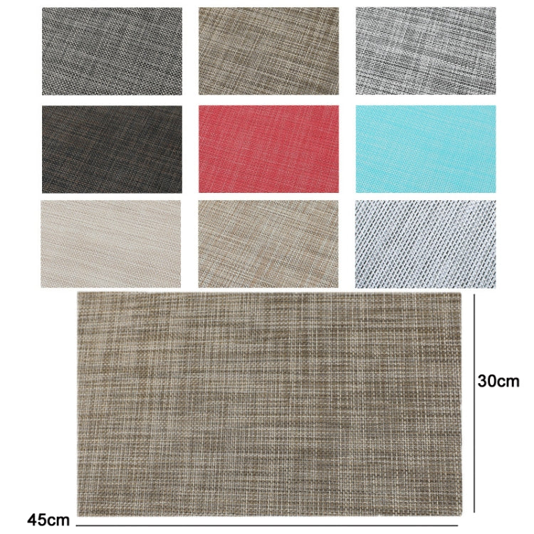 PVC Woven Antibacterial Mildew Proof Heat Insulation Coaster(Black Brown)