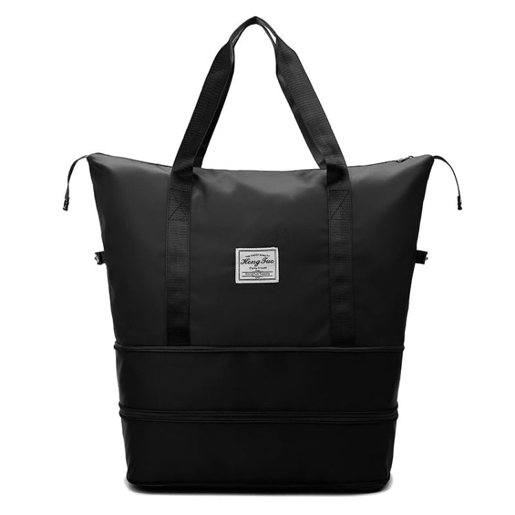 HT-224 Large Capacity Expandable Waterproof Sports Fitness Bag(Black)