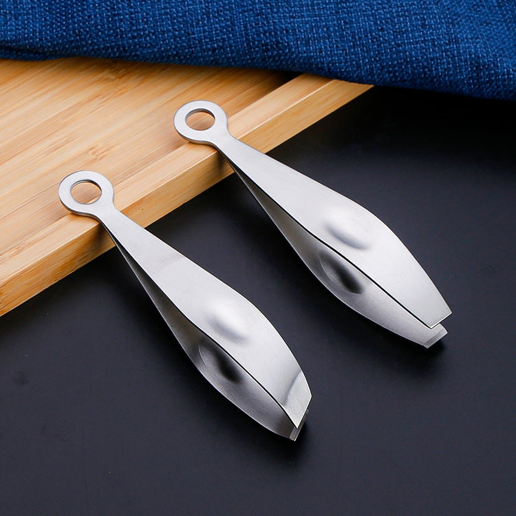 Household Stainless Steel Fast Pig Hair Duck Hair Plucking Clip(Oblique Mouth)