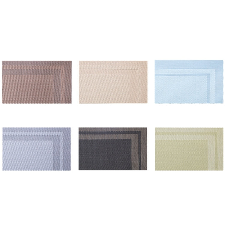 Household PVC Woven Western Dining Table Insulation Mat(Beige)