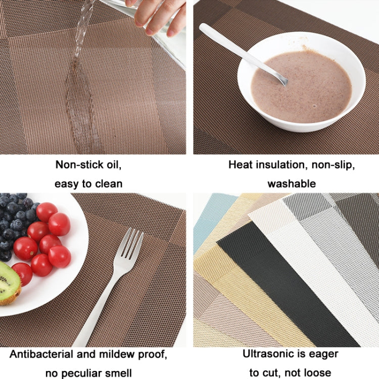 PVC Heat-insulating Non-slip Table Mat(Black)