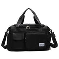 B-X336 Large Capacity Waterproof Travel Gym Bag Luggage Bag, Size: S(Dark Black)