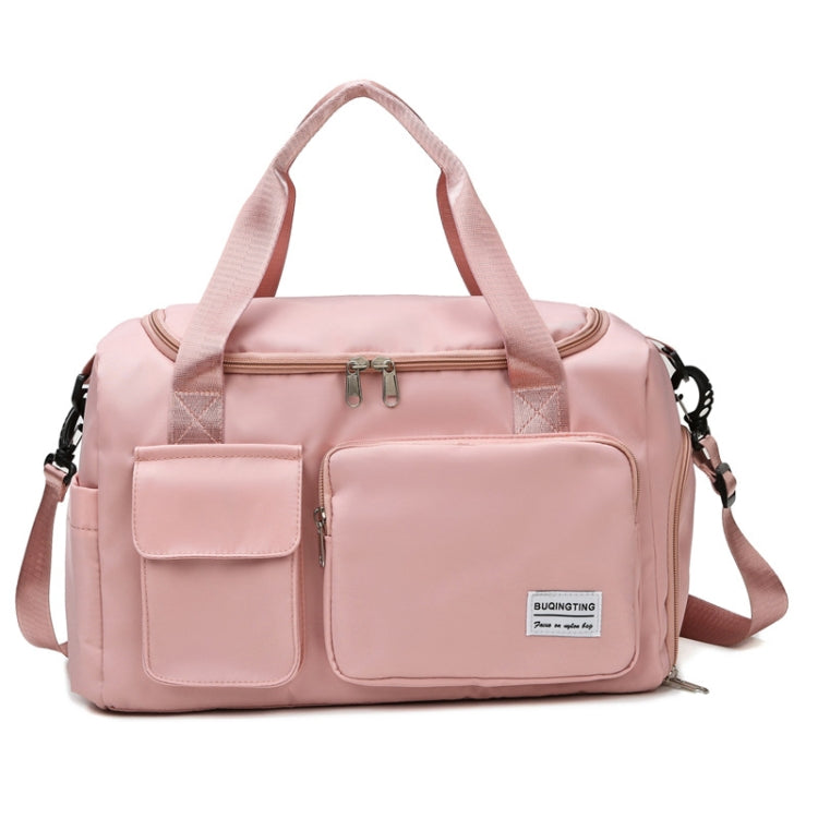 B-X336 Large Capacity Waterproof Travel Gym Bag Luggage Bag, Size: S(Light Pink)