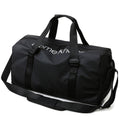 B-316 Large Capacity Glossy Waterproof Fitness Bag Luggage Bag(Black)