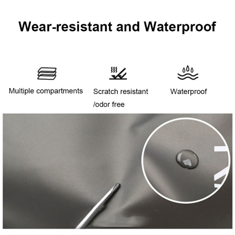 B-316 Large Capacity Glossy Waterproof Fitness Bag Luggage Bag(Grey)