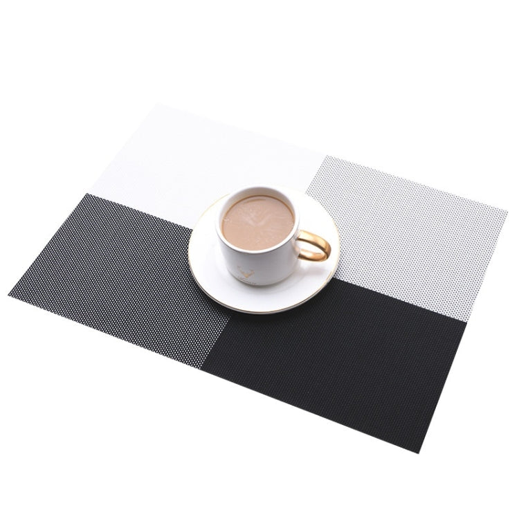 PVC Waterproof Oil-proof Dining Table Insulation Mat(Black White)