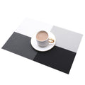 PVC Waterproof Oil-proof Dining Table Insulation Mat(Black White)