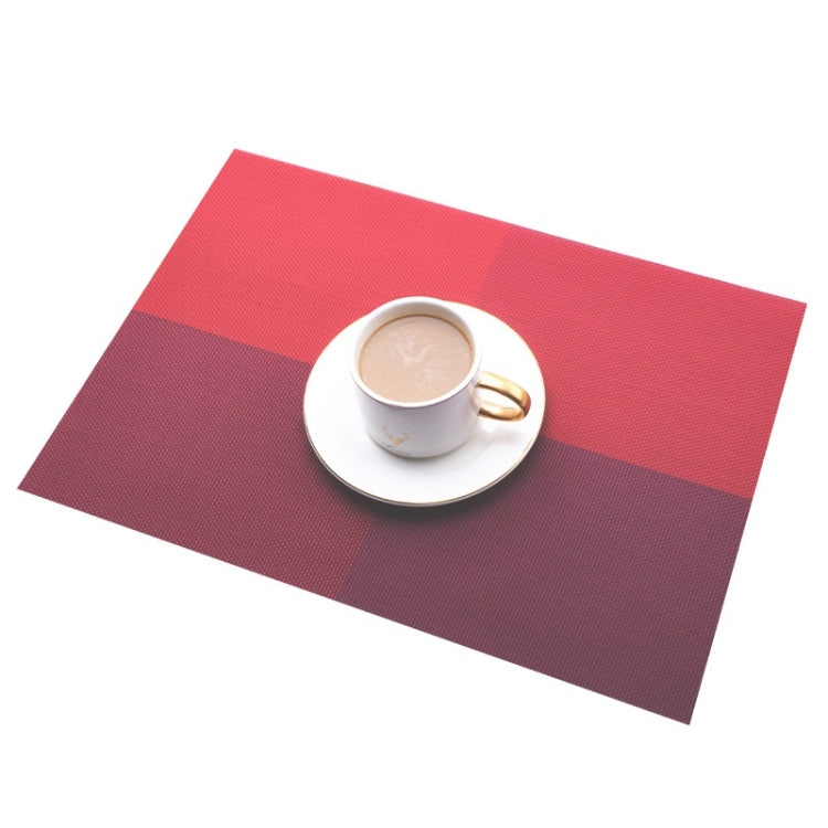 PVC Waterproof Oil-proof Dining Table Insulation Mat(Red)