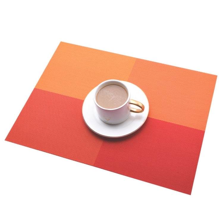 PVC Waterproof Oil-proof Dining Table Insulation Mat(Orange Red)
