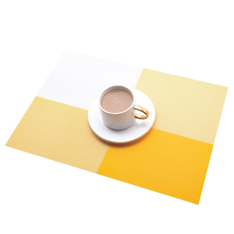 PVC Waterproof Oil-proof Dining Table Insulation Mat(Beige)