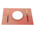 2 PCS PVC Table Top Thermal Insulation Placemat(Red)