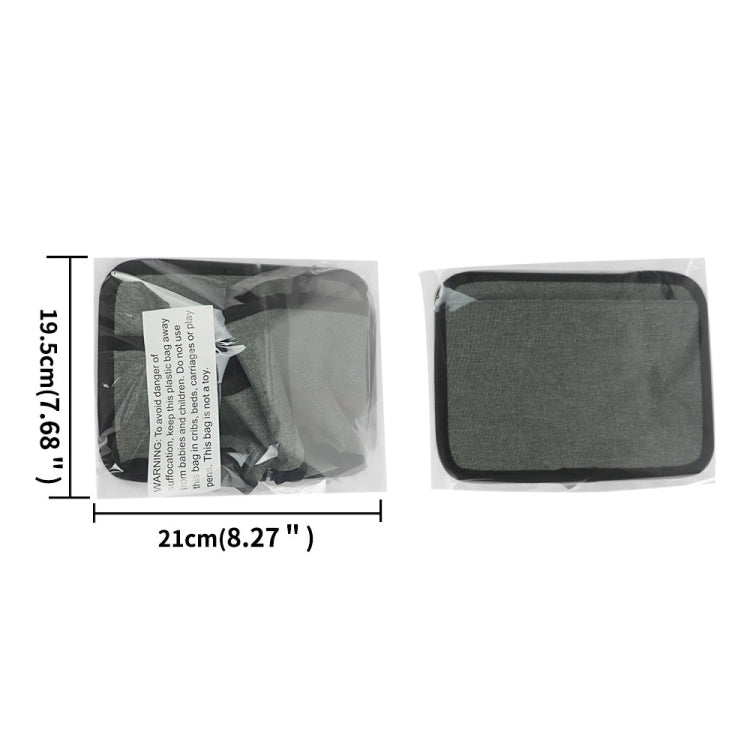 Luggage Storage Cup Holder Air Ticket Storage Bag(Gray)