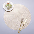 Hollow Bronzing PVC Heat Insulation Table Mat(Gold)