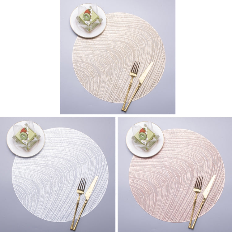 Hollow Bronzing PVC Heat Insulation Table Mat(Gold)