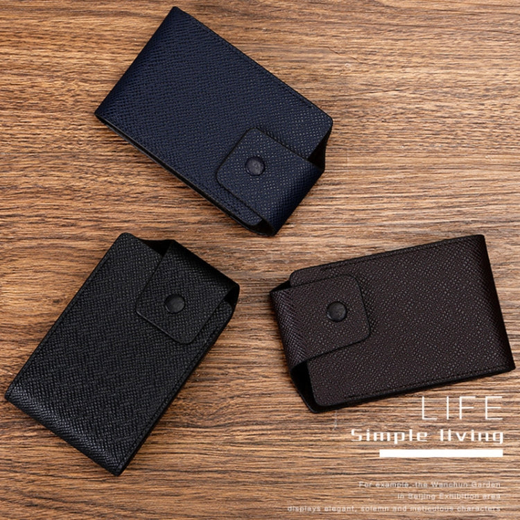 Organ Card Holder Large-capacity Card Sleeve For Men And Women, Color: Horizontal Black