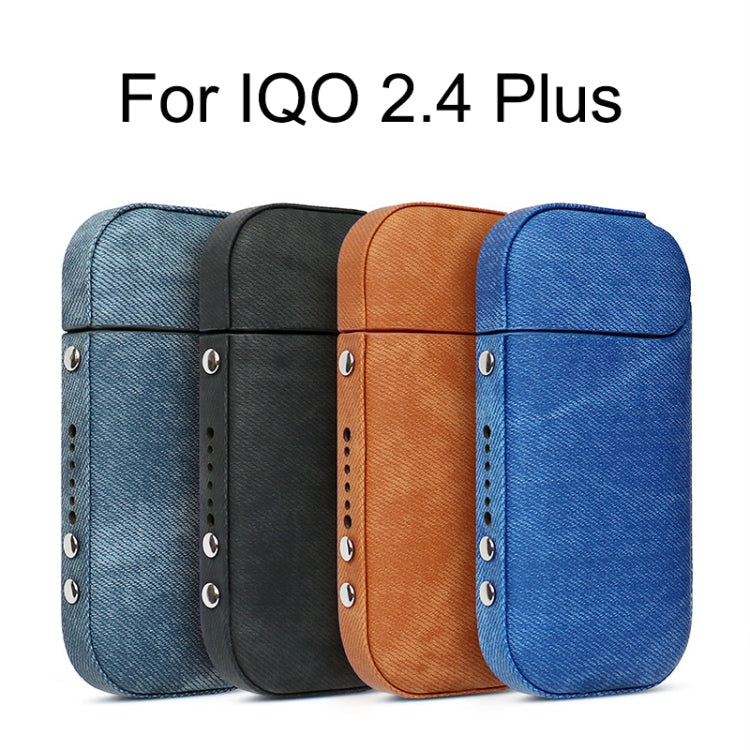 Electronic Cigarette Denim Protective Case For IQO 2.4 Plus(Dark Blue)