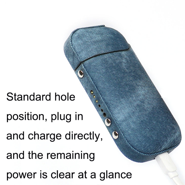 Electronic Cigarette Denim Protective Case For IQO 2.4 Plus(Dark Blue)