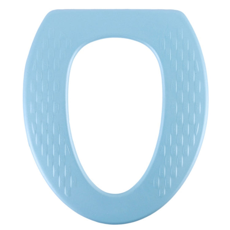High Foam EVA Waterproof Thickened O-Type Toilet Cushion, Size: 40x34.5cm(Striped Blue)