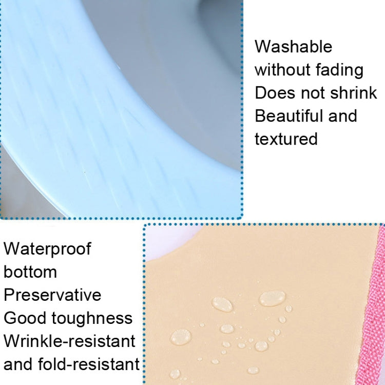 High Foam EVA Waterproof Thickened O-Type Toilet Cushion, Size: 40x34.5cm(Striped Blue)